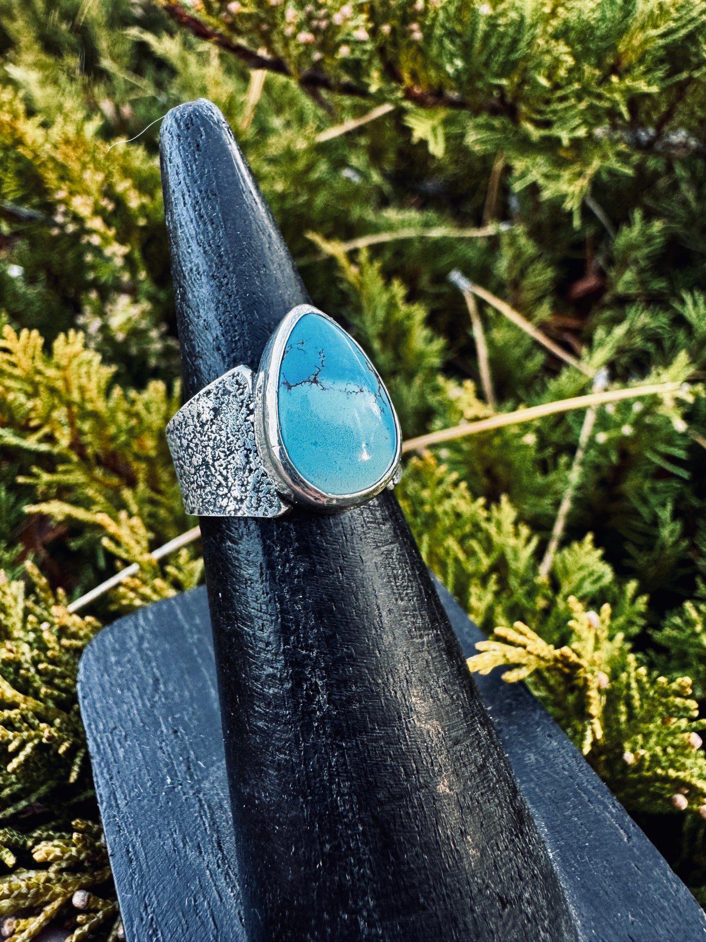 Golden Hills turquoise teardrop ring size 7
