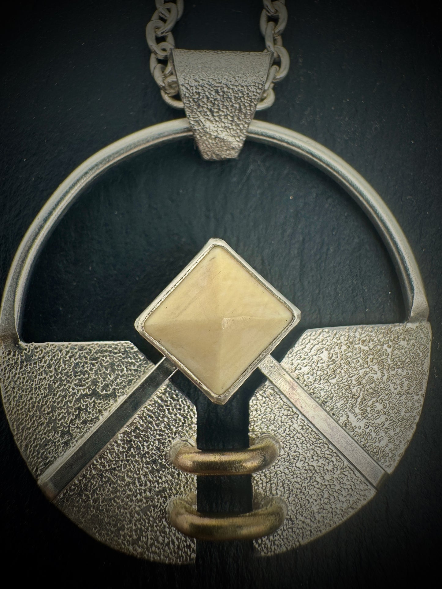 Unchained Mammoth Ivory pendant round