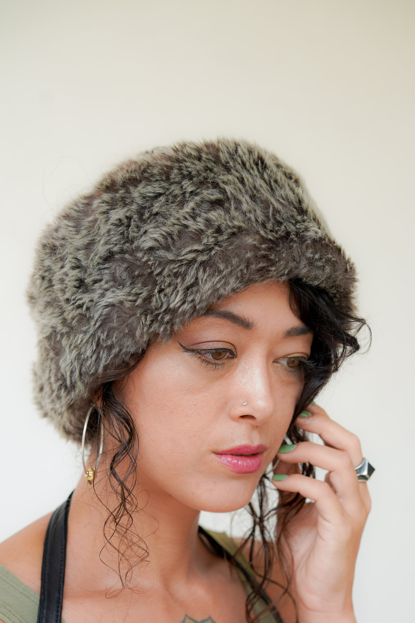 Venus Wrap leather hat