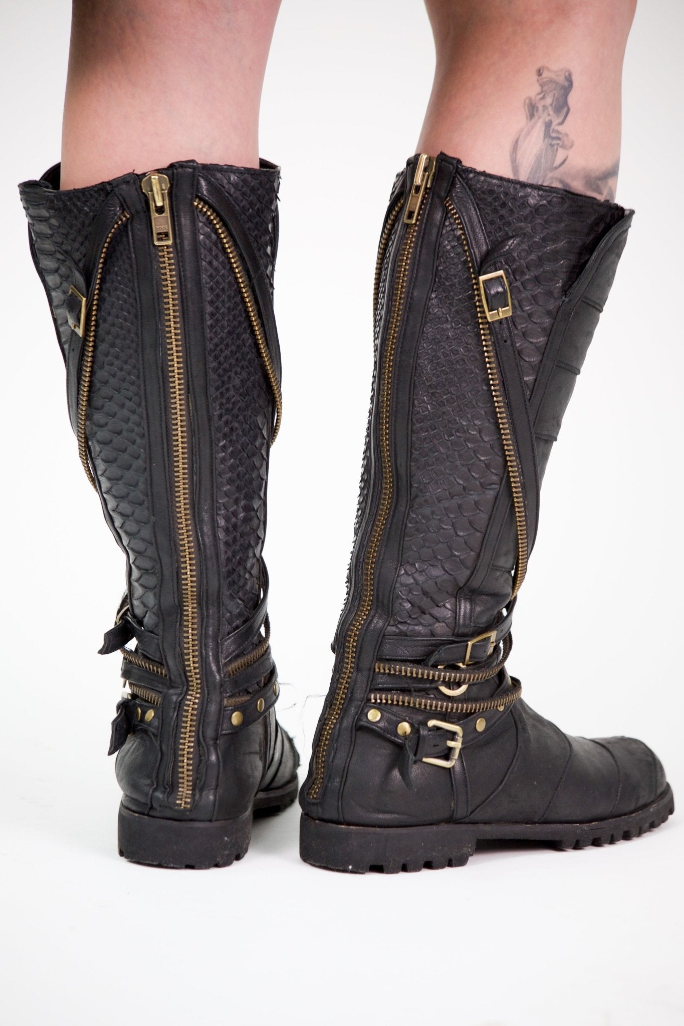 Athena leather boots - anahata designs
