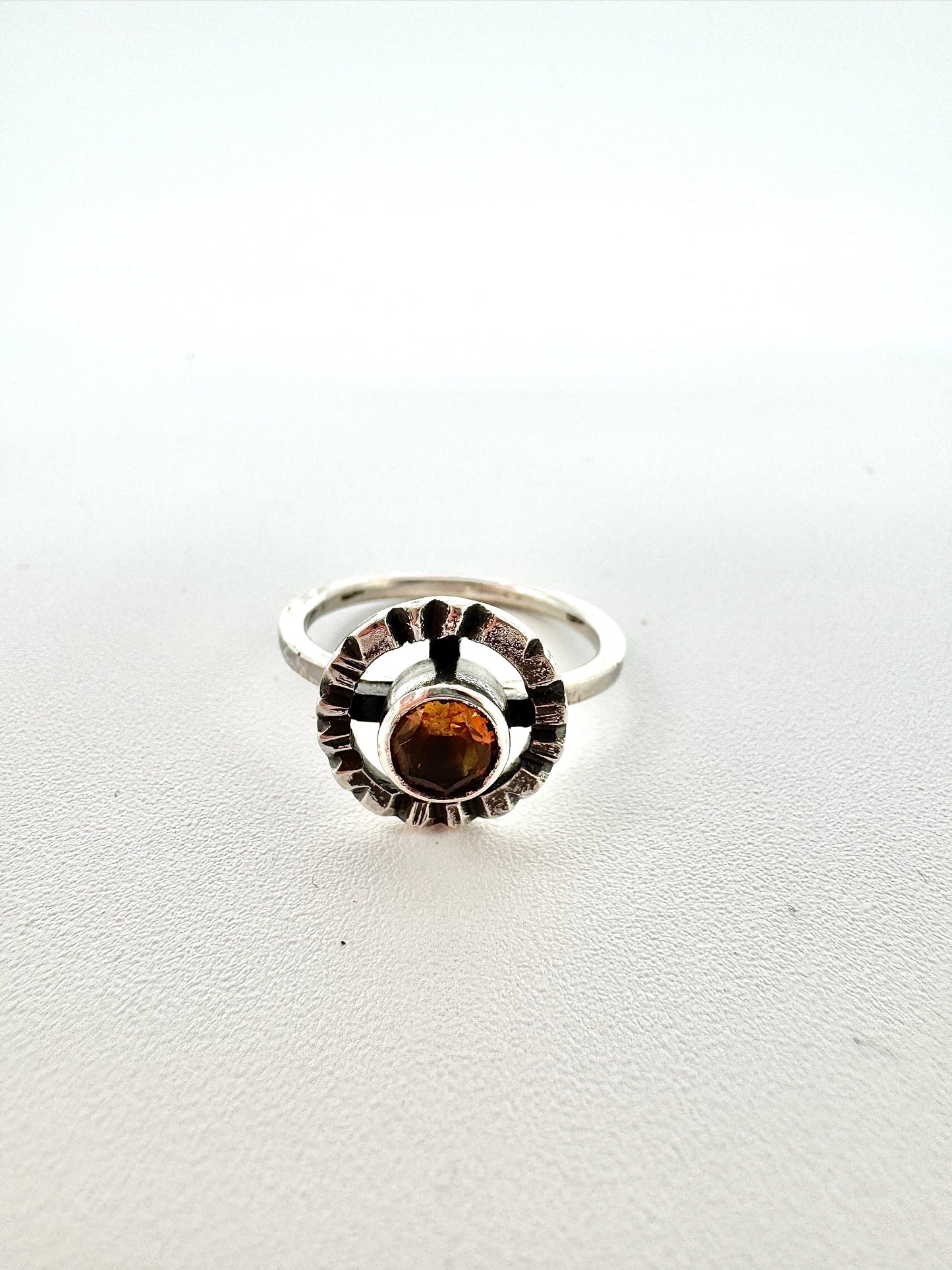Citrine distressed rings size 7 and 8