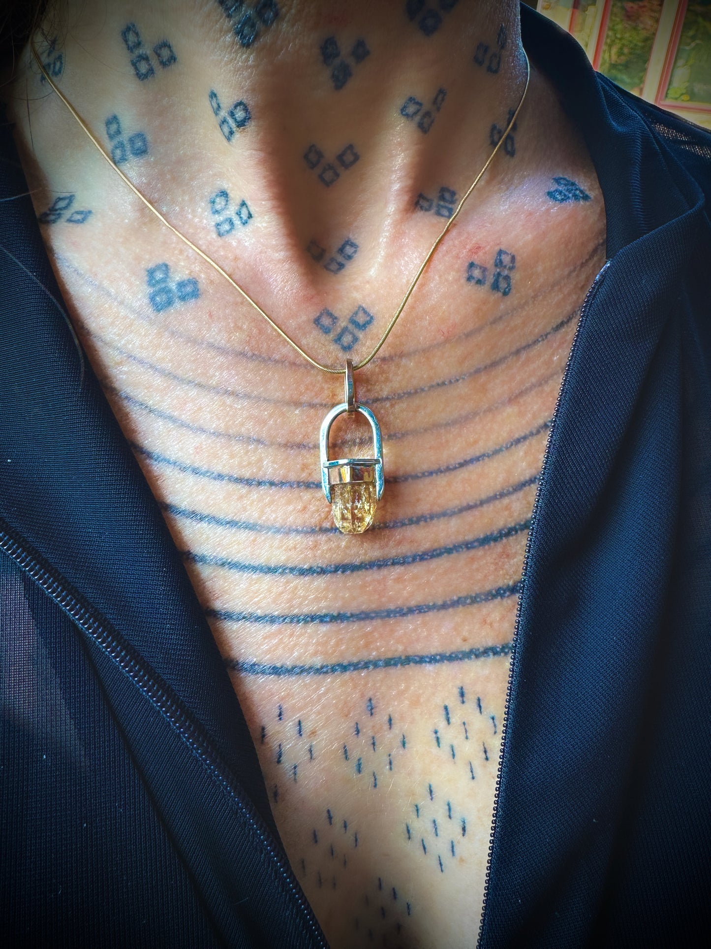 Rare Dragon Imperial Topaz pendant
