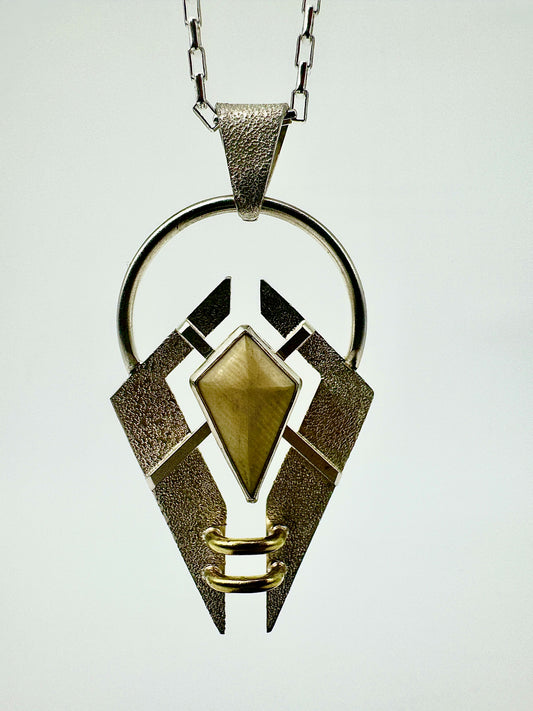 Unchained Mammoth Ivory pendant spaceship