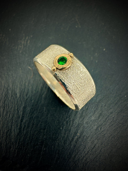 Tsavorite Garnet ring size 11