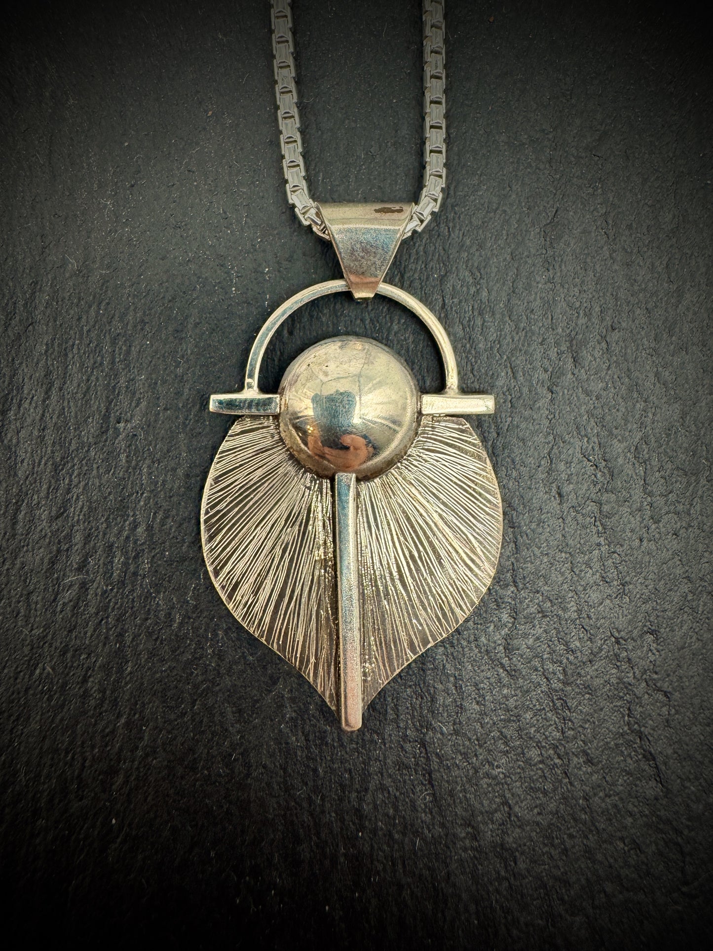 Korok Shield Pendant etched