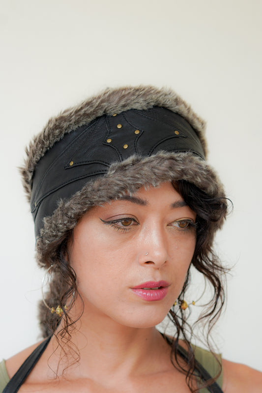 Venus Wrap leather hat