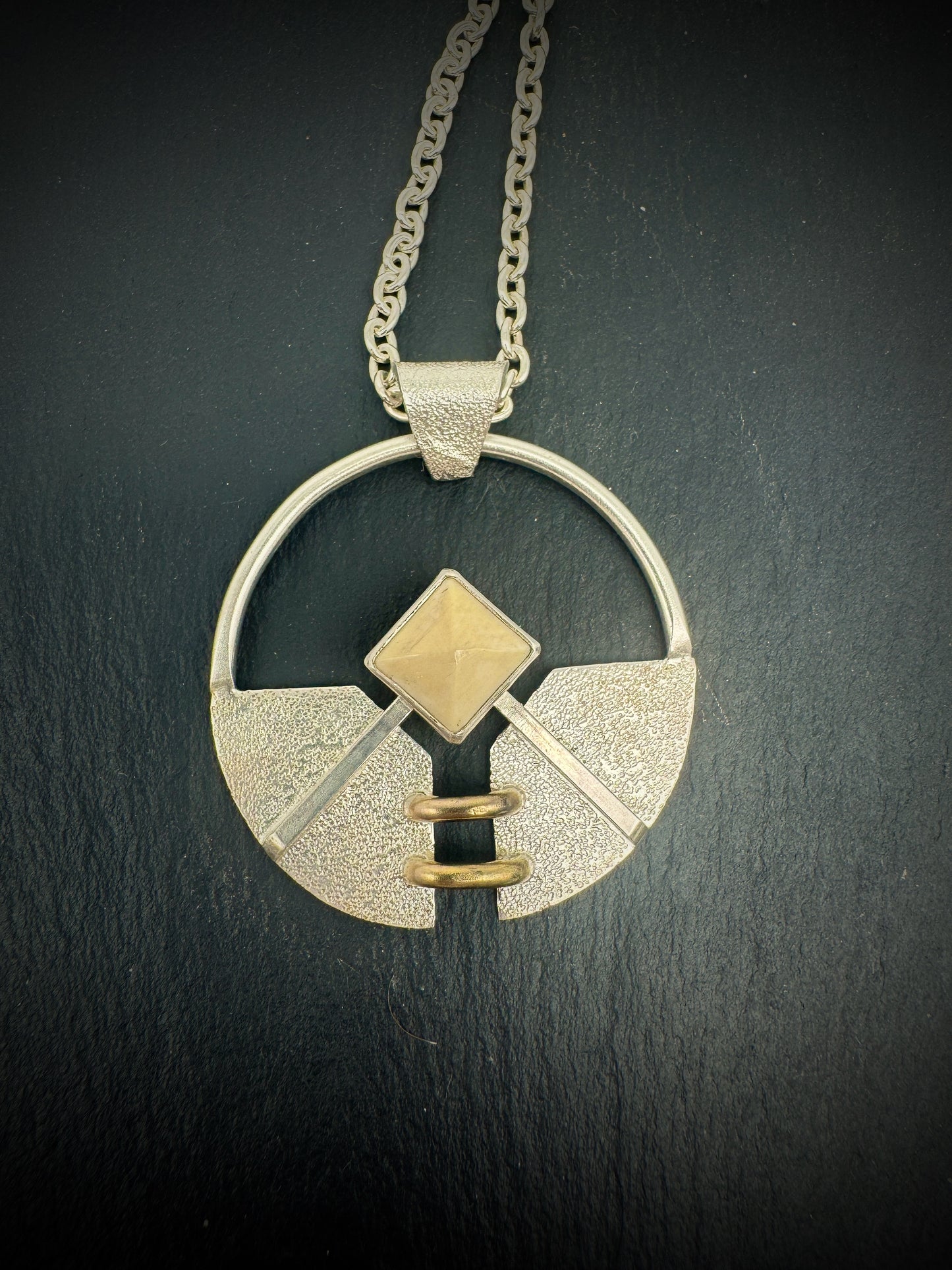 Unchained Mammoth Ivory pendant round