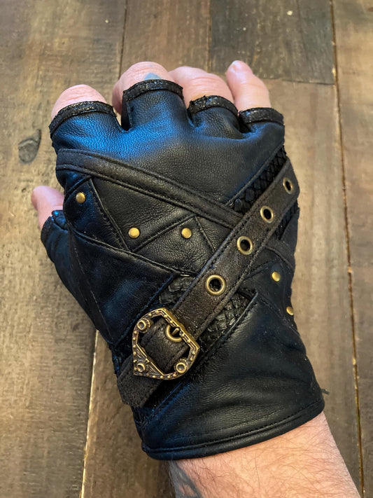 Cloudbreaker gloves - anahata designs fingerless leather gloves