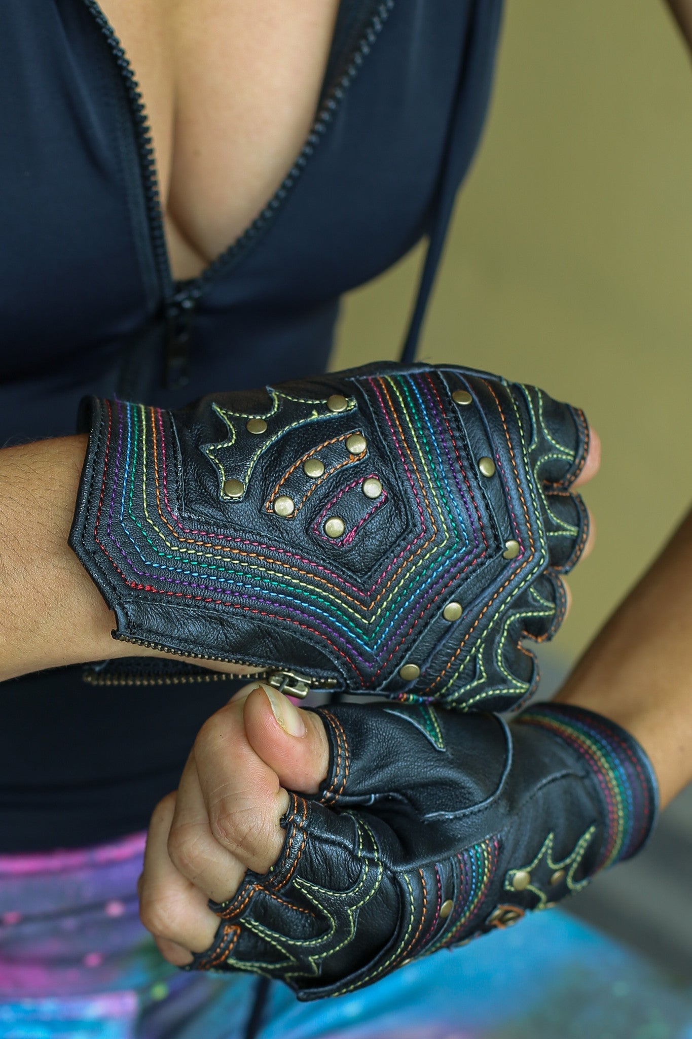 Rainbow Warrior gloves - anahata designs